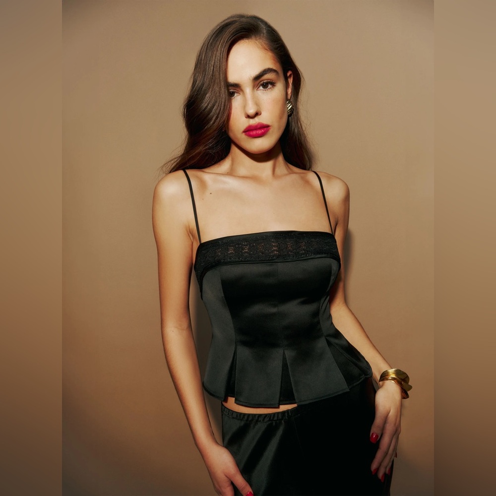 Reformation Meryl Satin Top